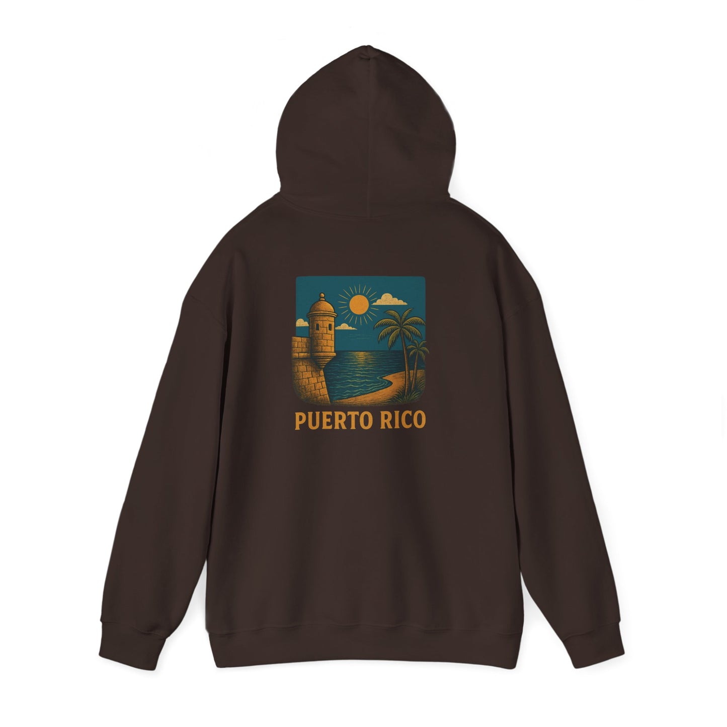 Puerto Rico Retro Sunset Hoodie