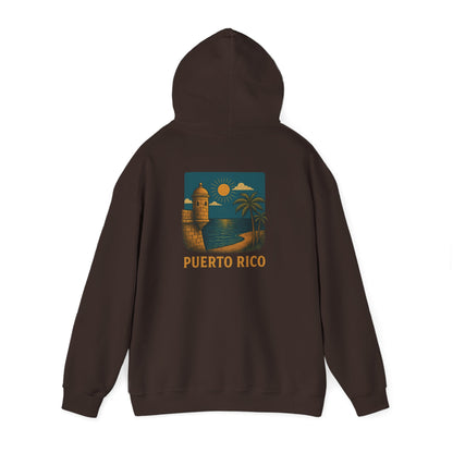 Puerto Rico Retro Sunset Hoodie