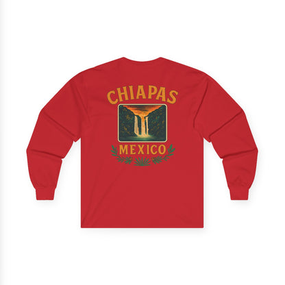 Retro Falls of Chiapas Long Sleeve Tee