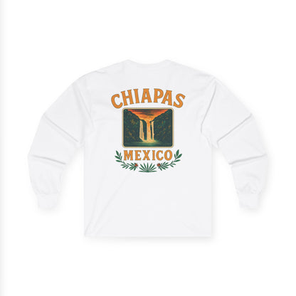 Retro Falls of Chiapas Long Sleeve Tee