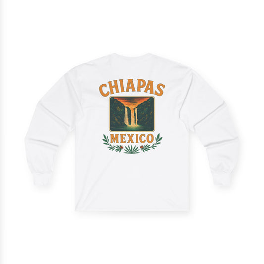 Retro Falls of Chiapas Long Sleeve Tee