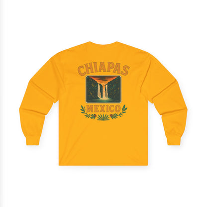 Retro Falls of Chiapas Long Sleeve Tee