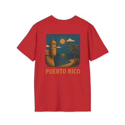 Puerto Rico Retro Sunset Short Sleeve Tee