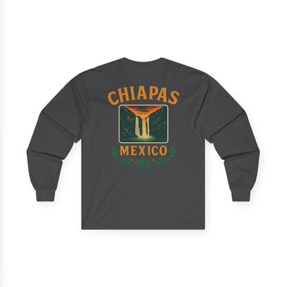 Retro Falls of Chiapas Long Sleeve Tee