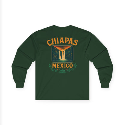 Retro Falls of Chiapas Long Sleeve Tee